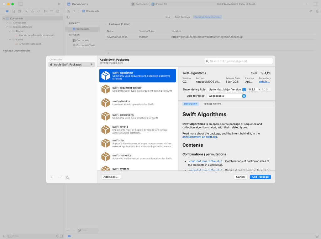 Installing the OHHTTPStubs Library