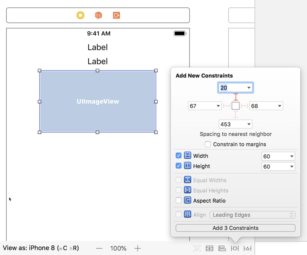 Adding the Icon Image View