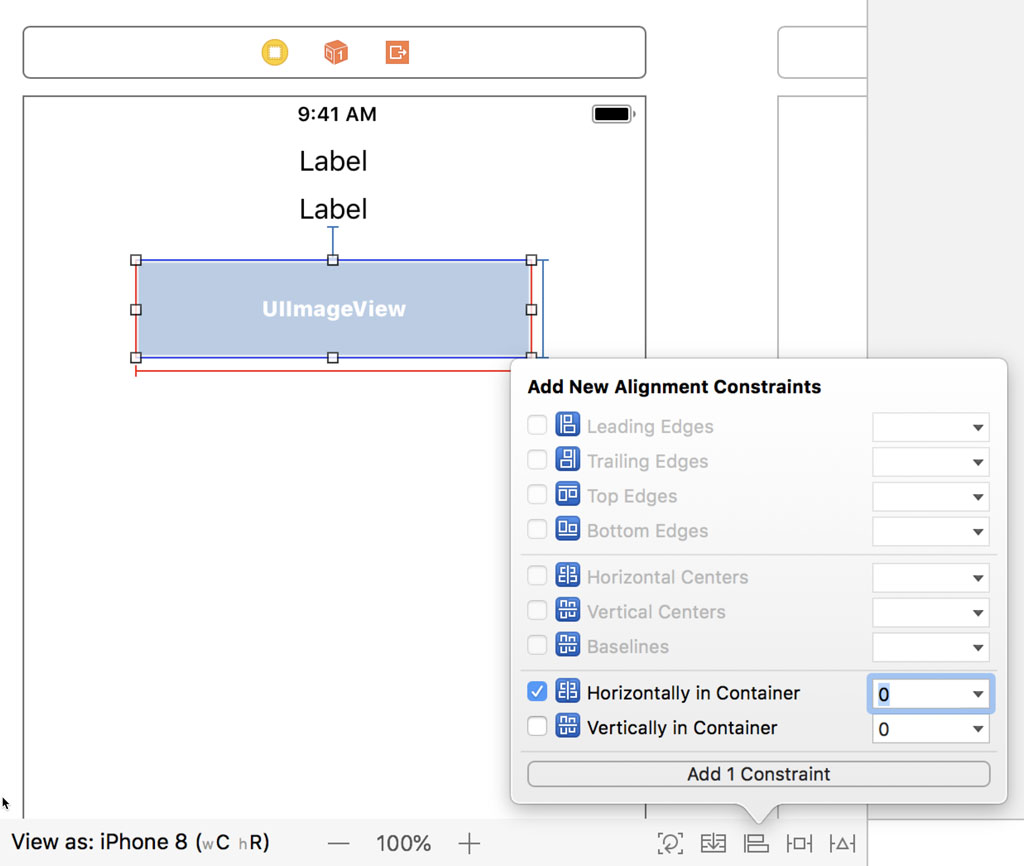 Adding the Icon Image View