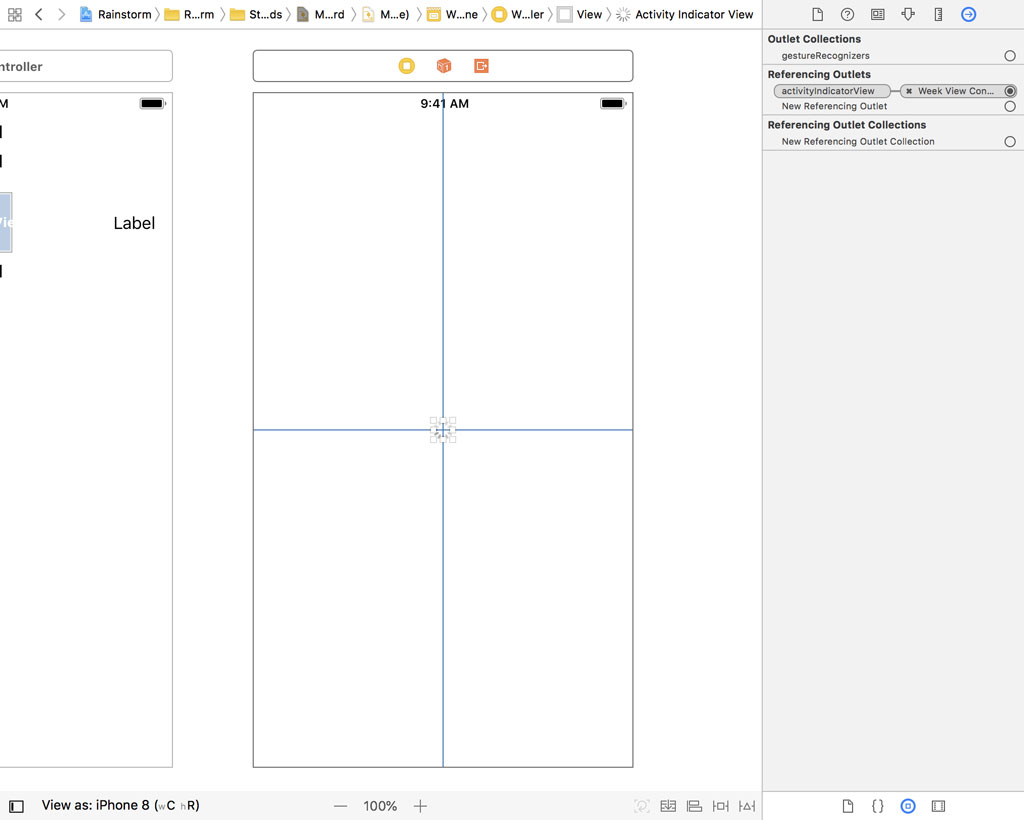 Adding an Activity Indicator View