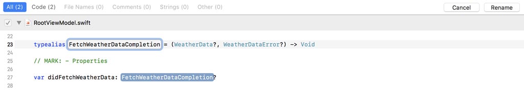 Renaming a Type Alias