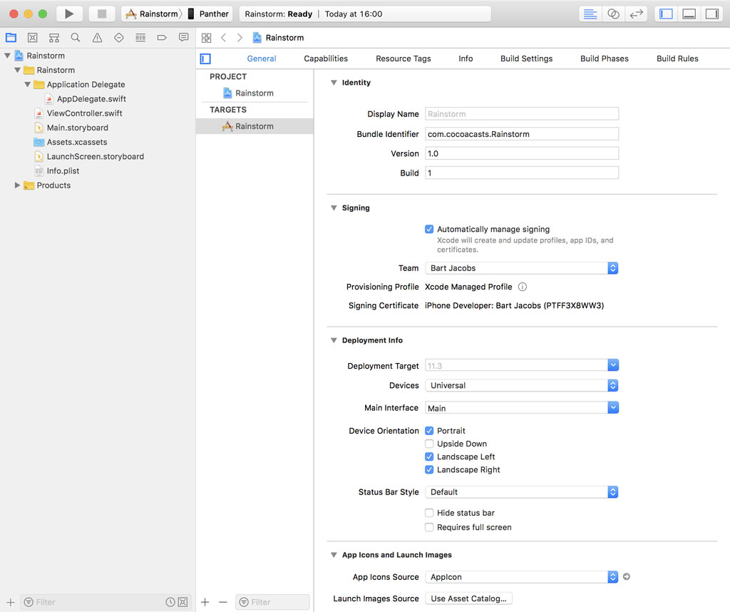 Updating the Project Structure