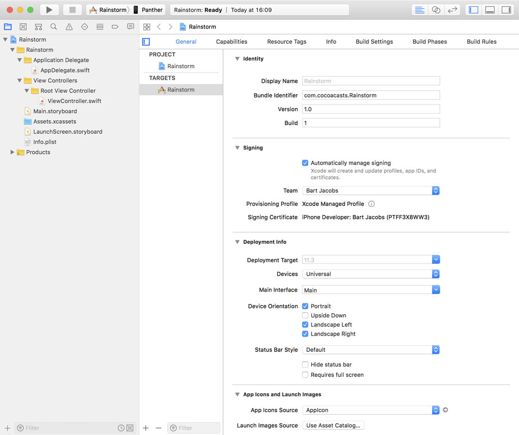 Updating the Project Structure