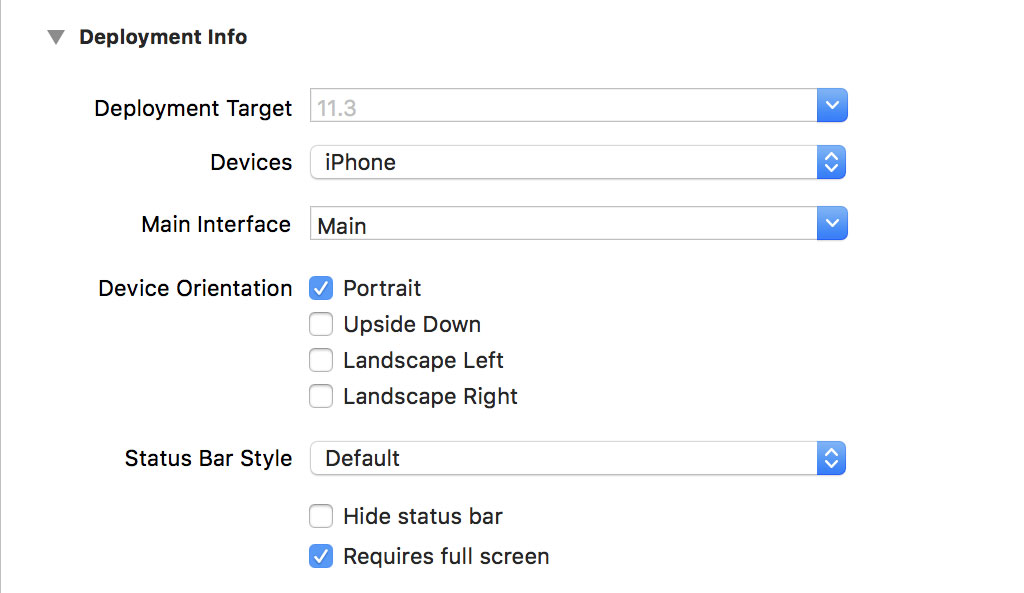 Updating the Target Settings
