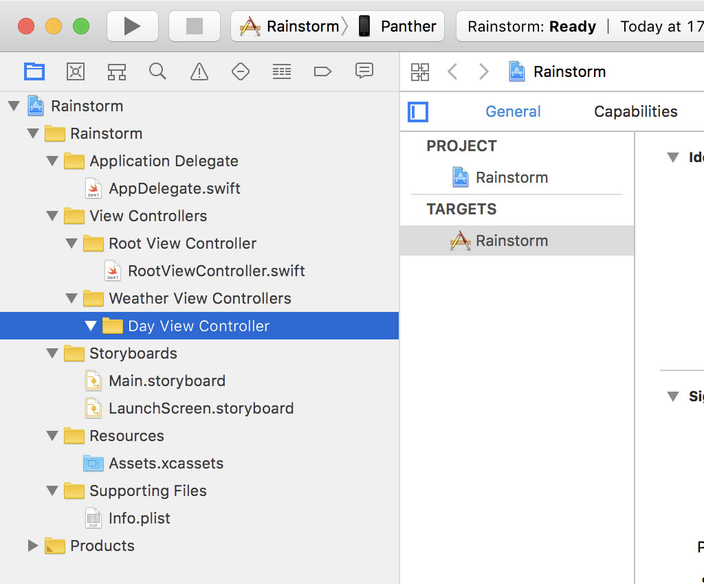 Creating Groups to Keep the Project Organized