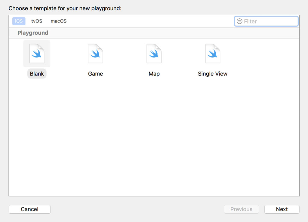 Creating a Playground in Xcode