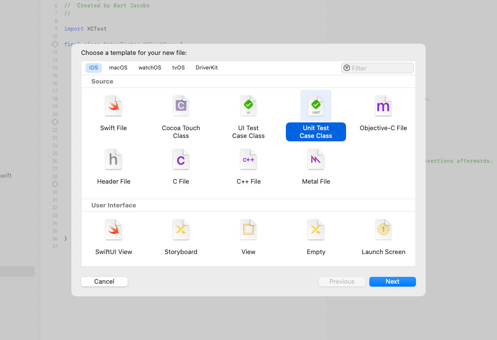 Creating a Unit Test Case Class