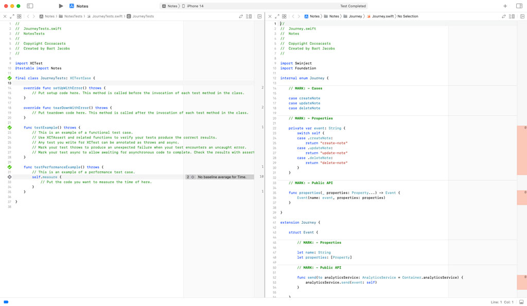 Enabling Code Coverage in Xcode