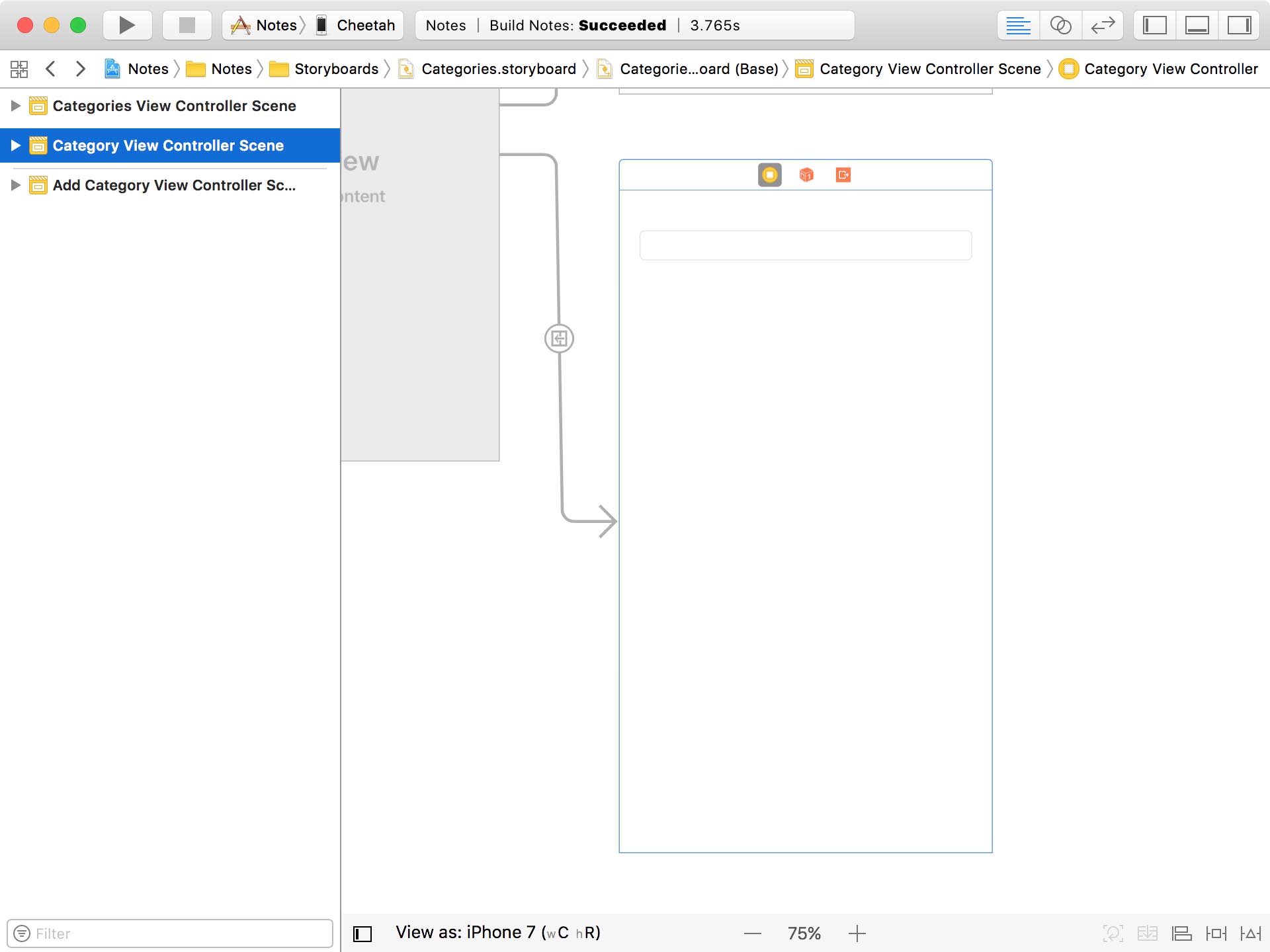 Category View Controller