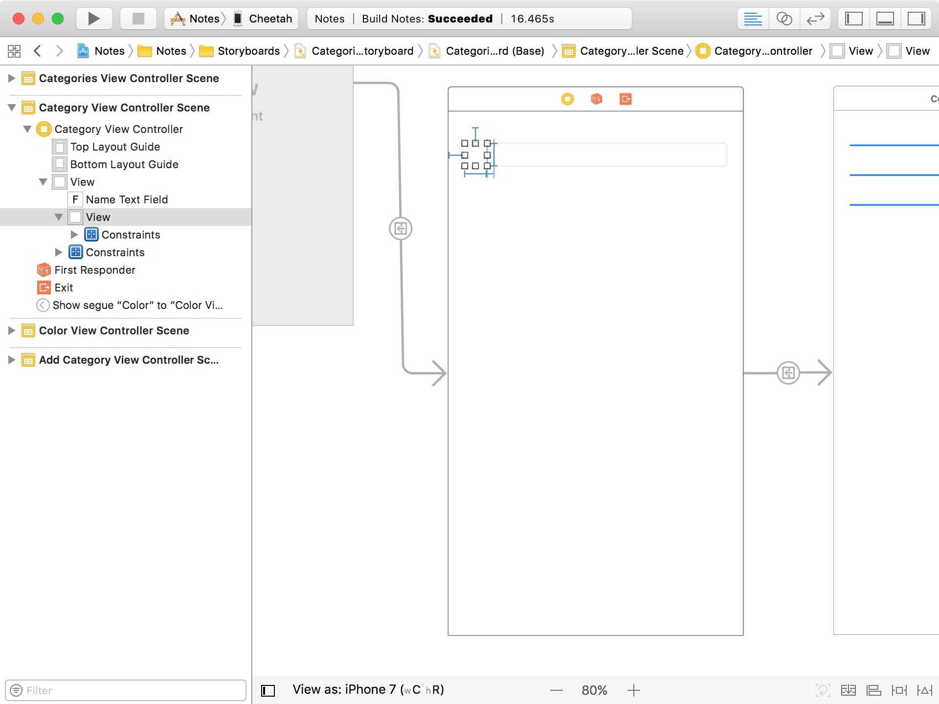 Category View Controller