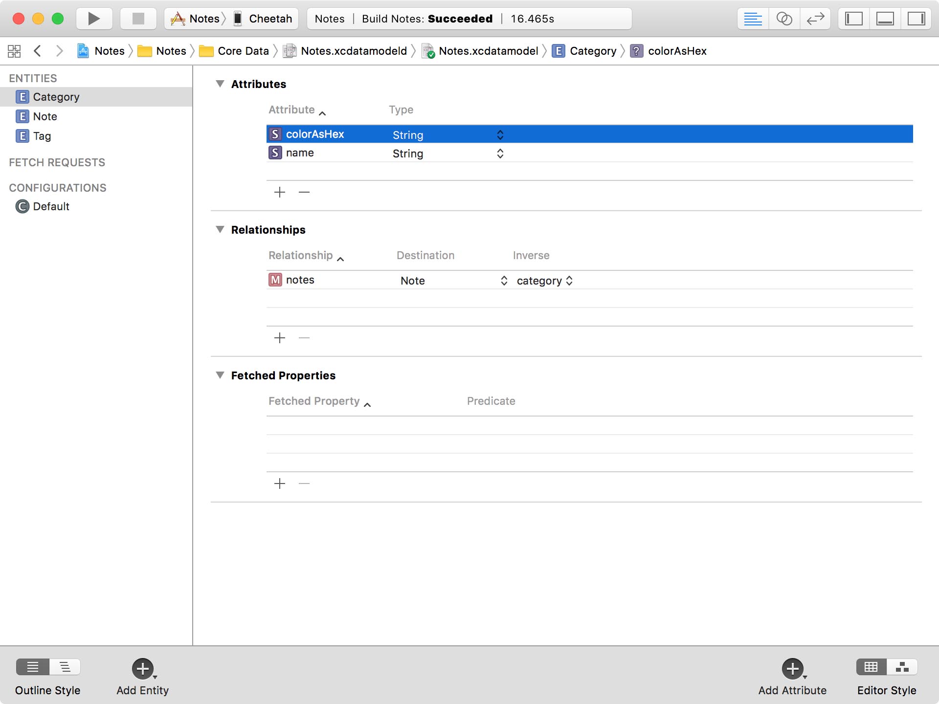 Adding an Attribute to the Category Entity