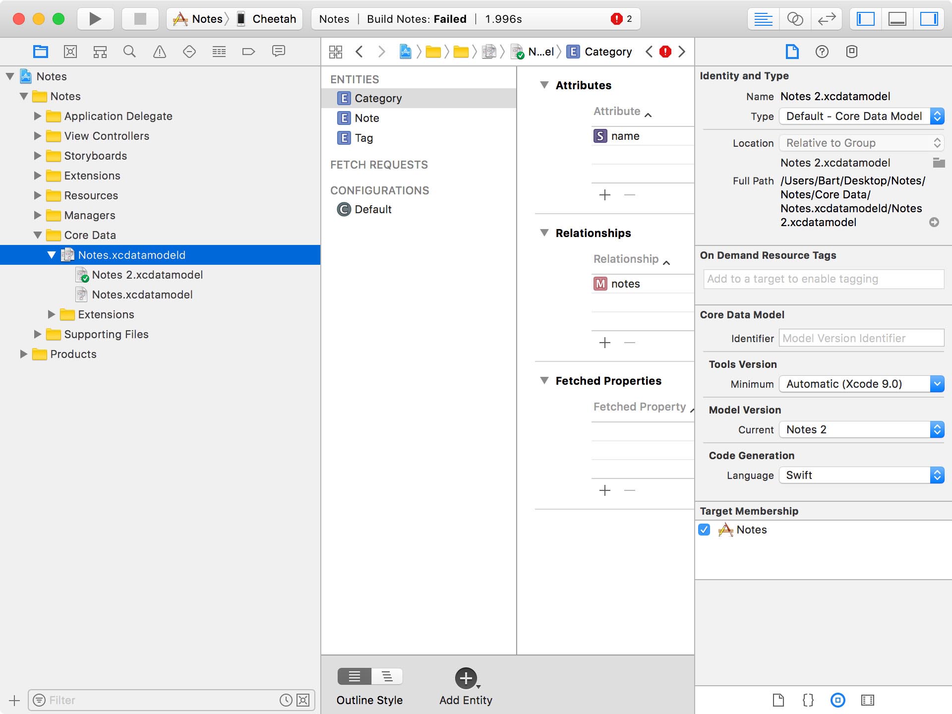 Changing the Active Data Model Version