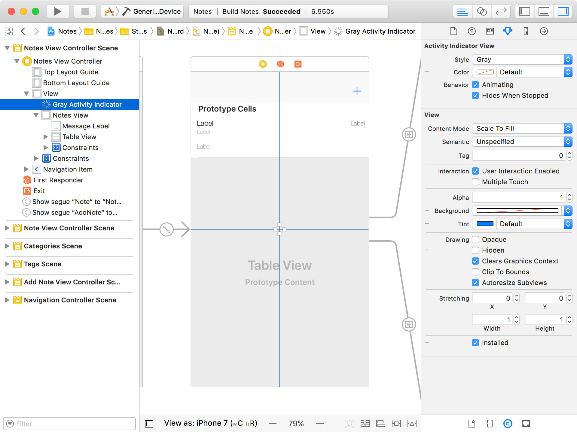 Adding an Activity Indicator View