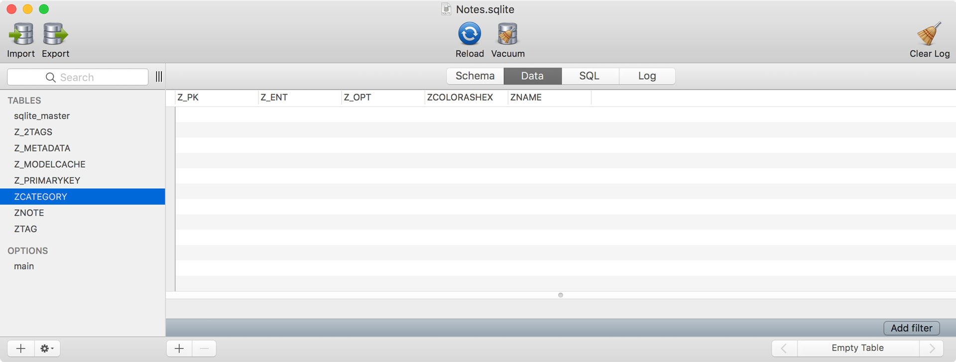 Deleting the Category of a Note