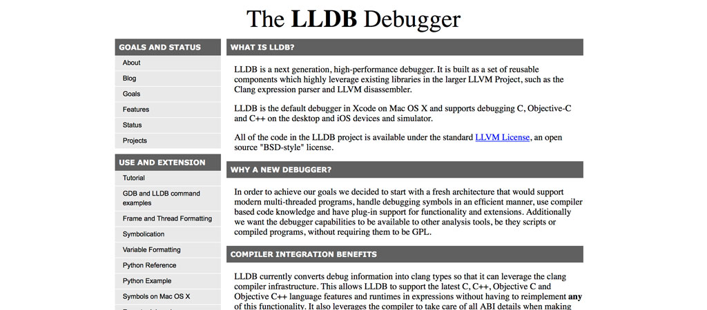 The LLDB Website