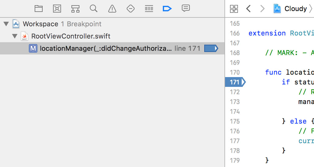 Editing a Breakpoint
