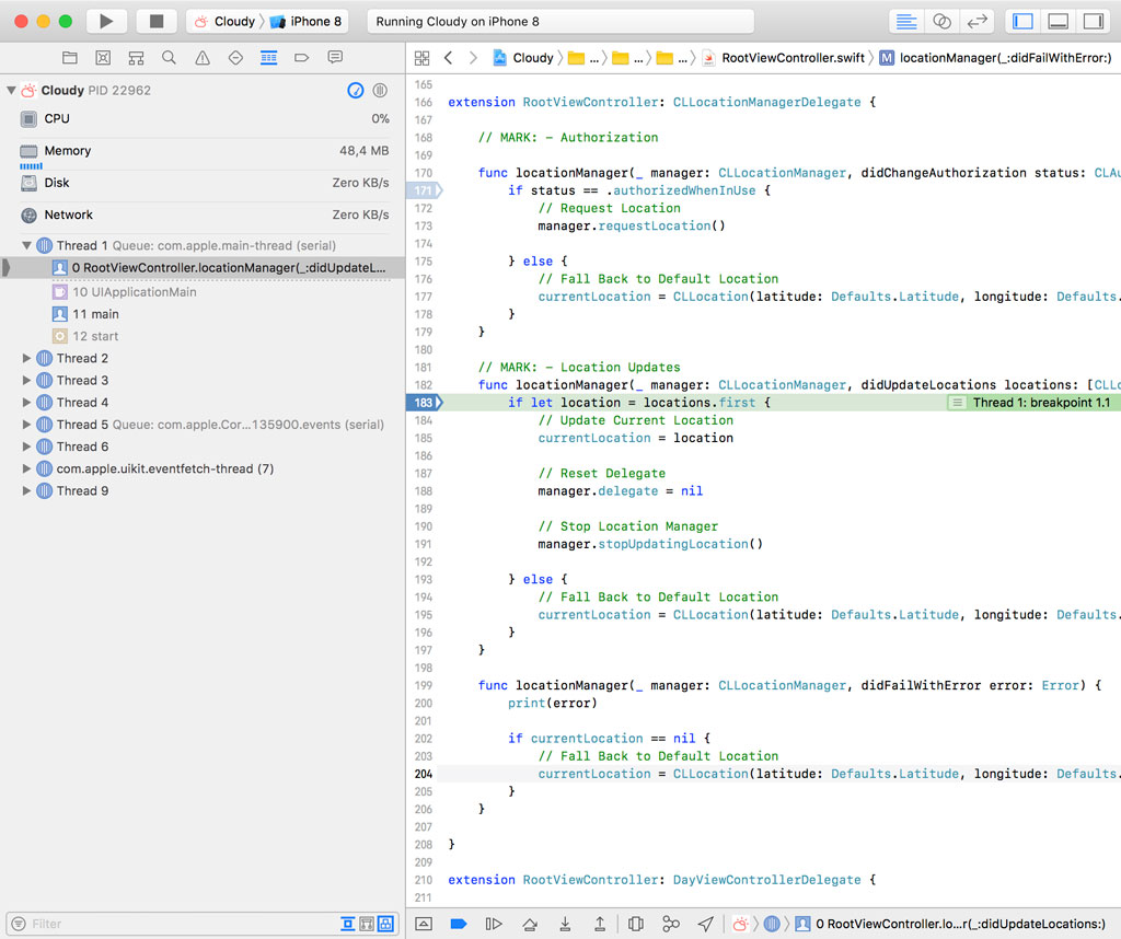 The stack trace isn't helpful this time.
