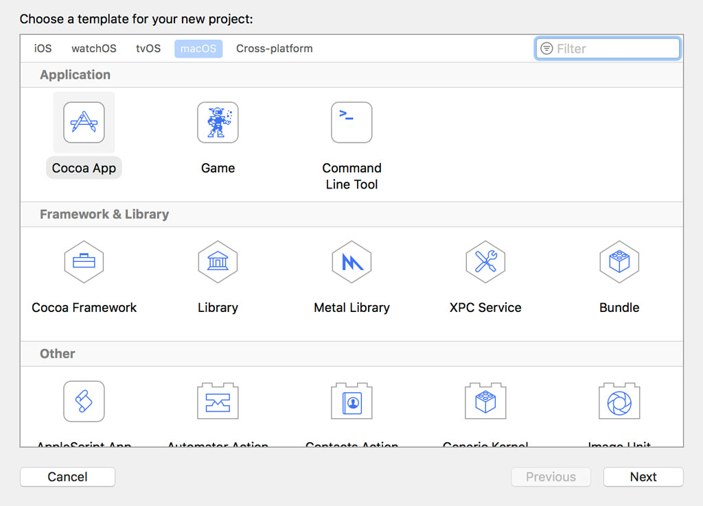 Setting Up a macOS Project