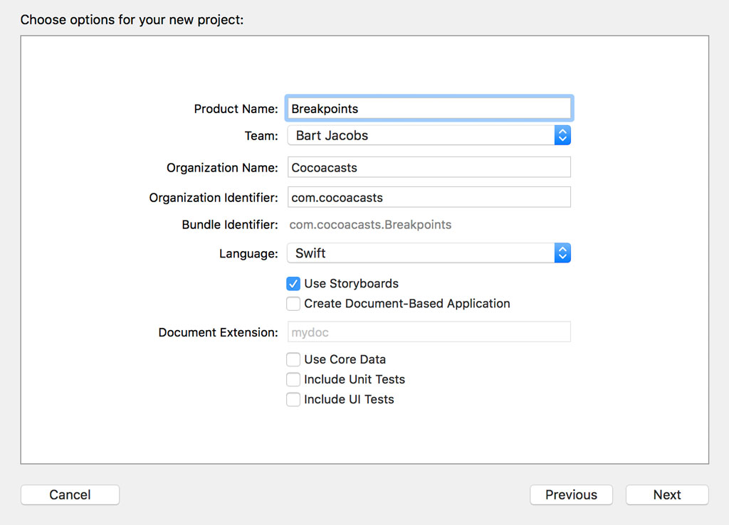 Setting Up a macOS Project