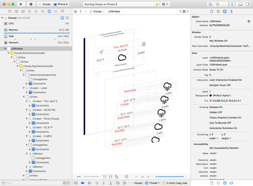 Debug View Hierarchy