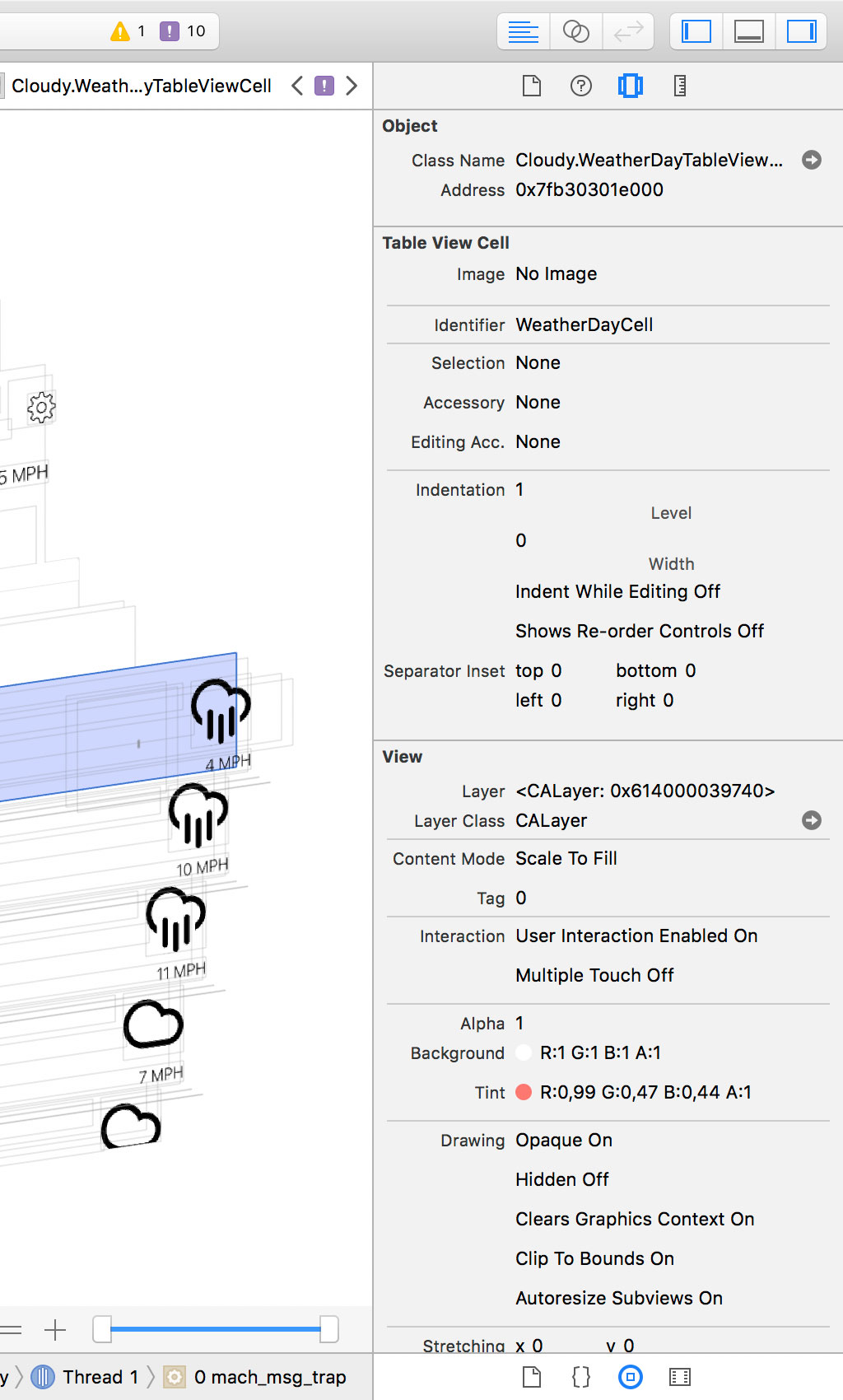 The **Object Inspector** shows you a wide range of information about the selected element.
