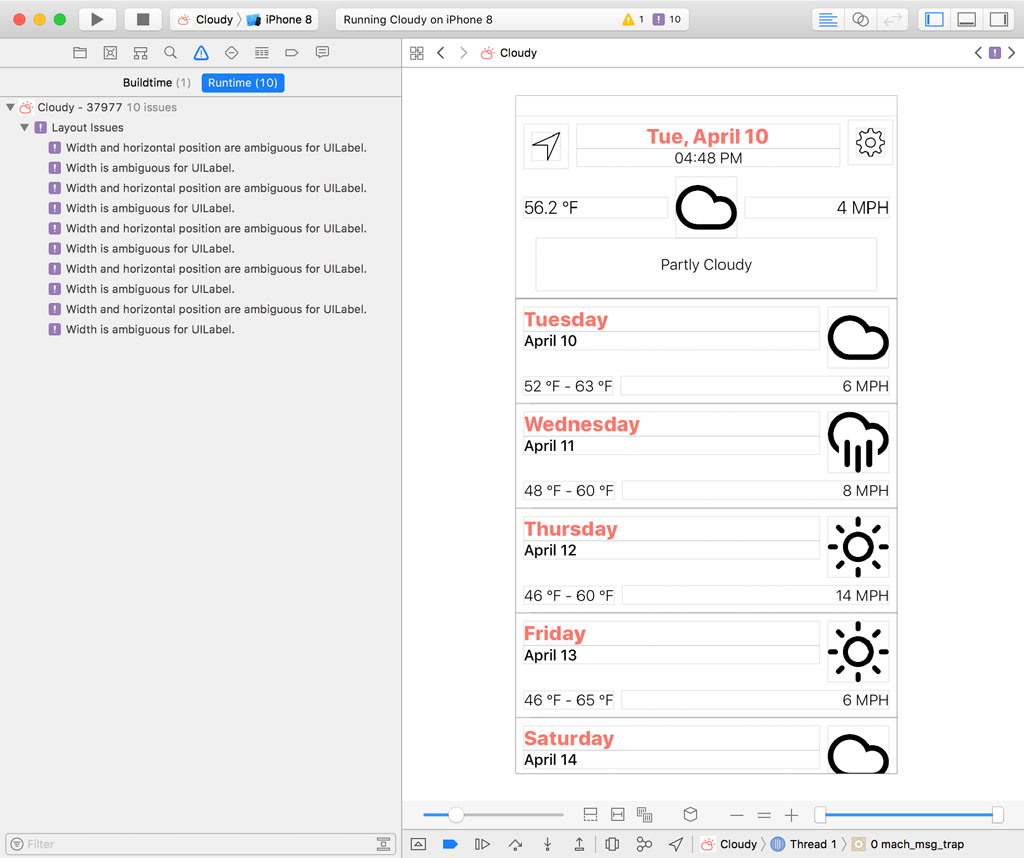 Issue Navigator and Runtime Issues