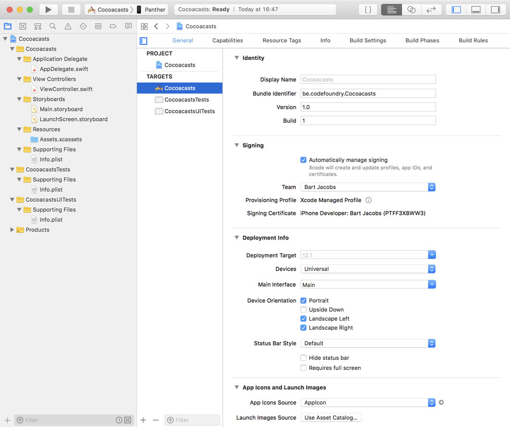Updating the Project Structure