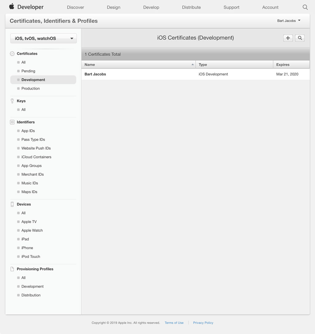 Apple Developer Portal