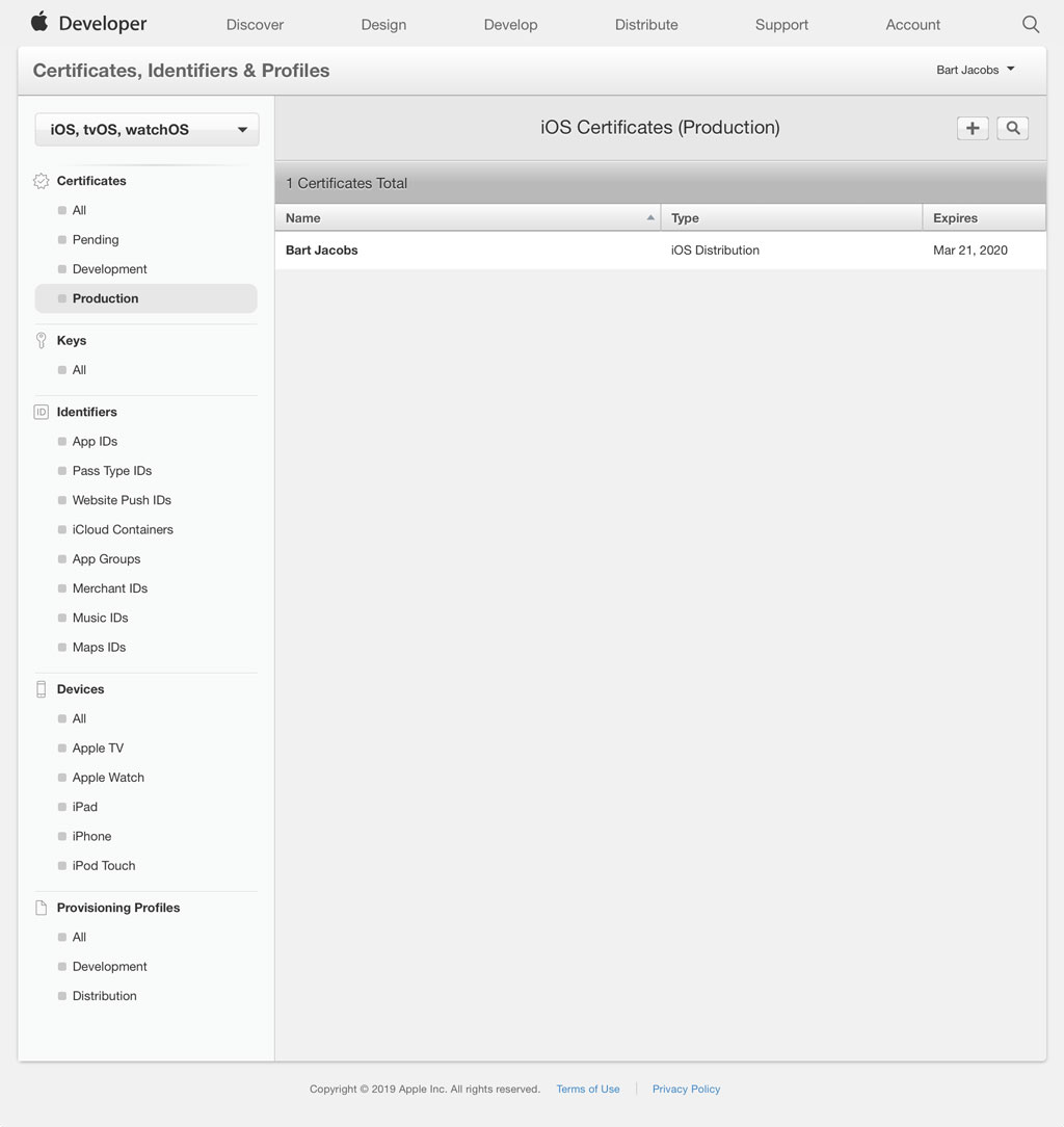 Apple Developer Portal