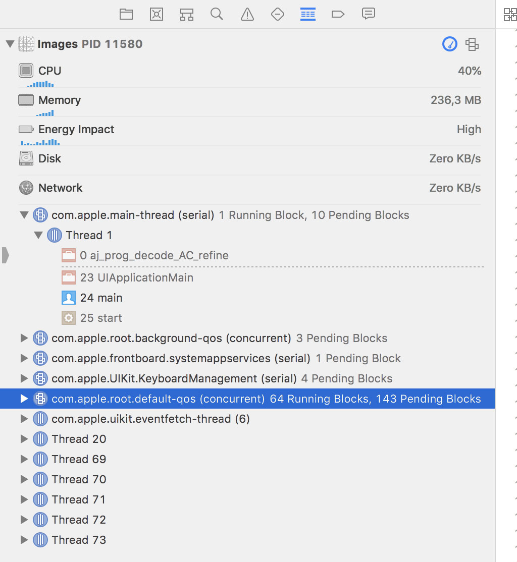 Dozens of Running and Pending Blocks