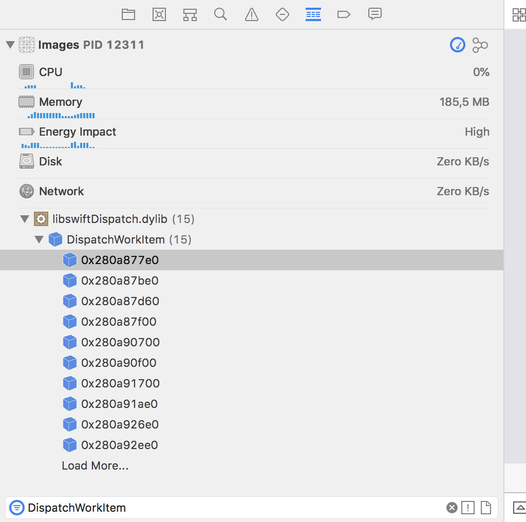 Inspecting the Memory Graph of the Application