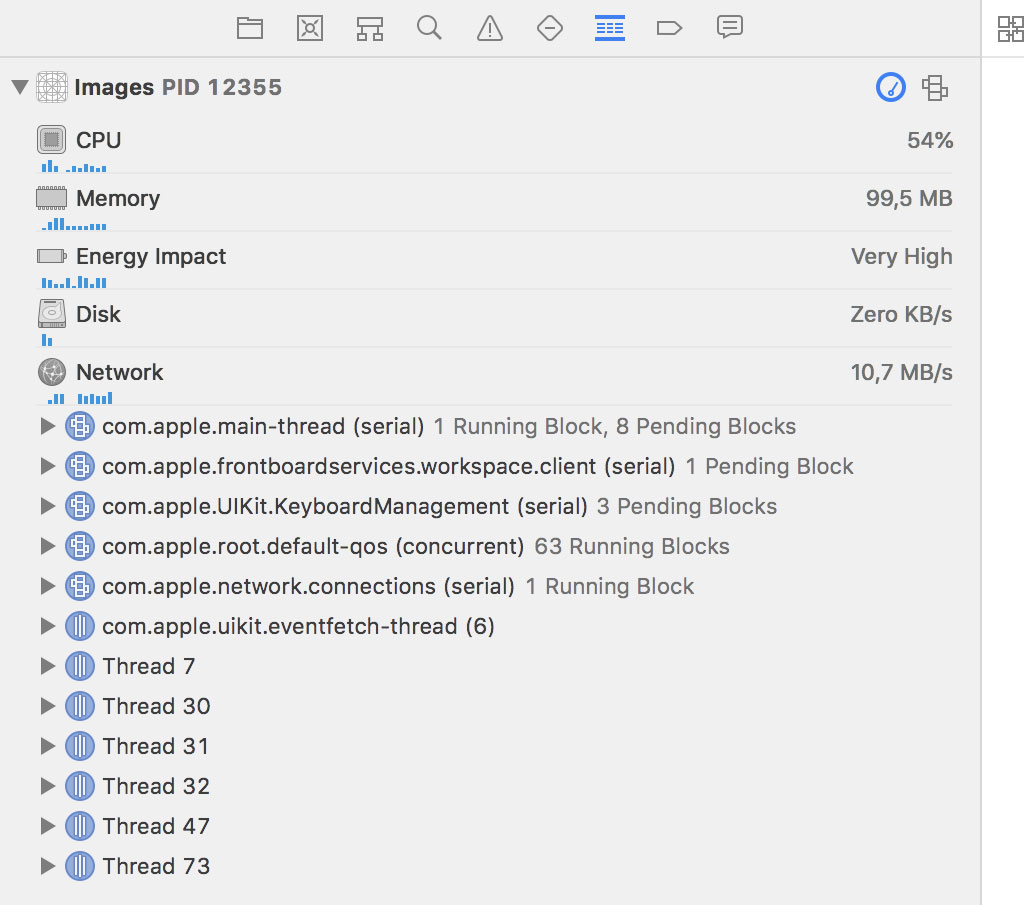 Running and Pending Blocks