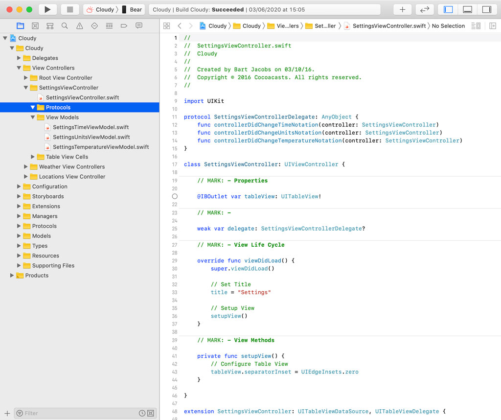 Creating the Protocols Group