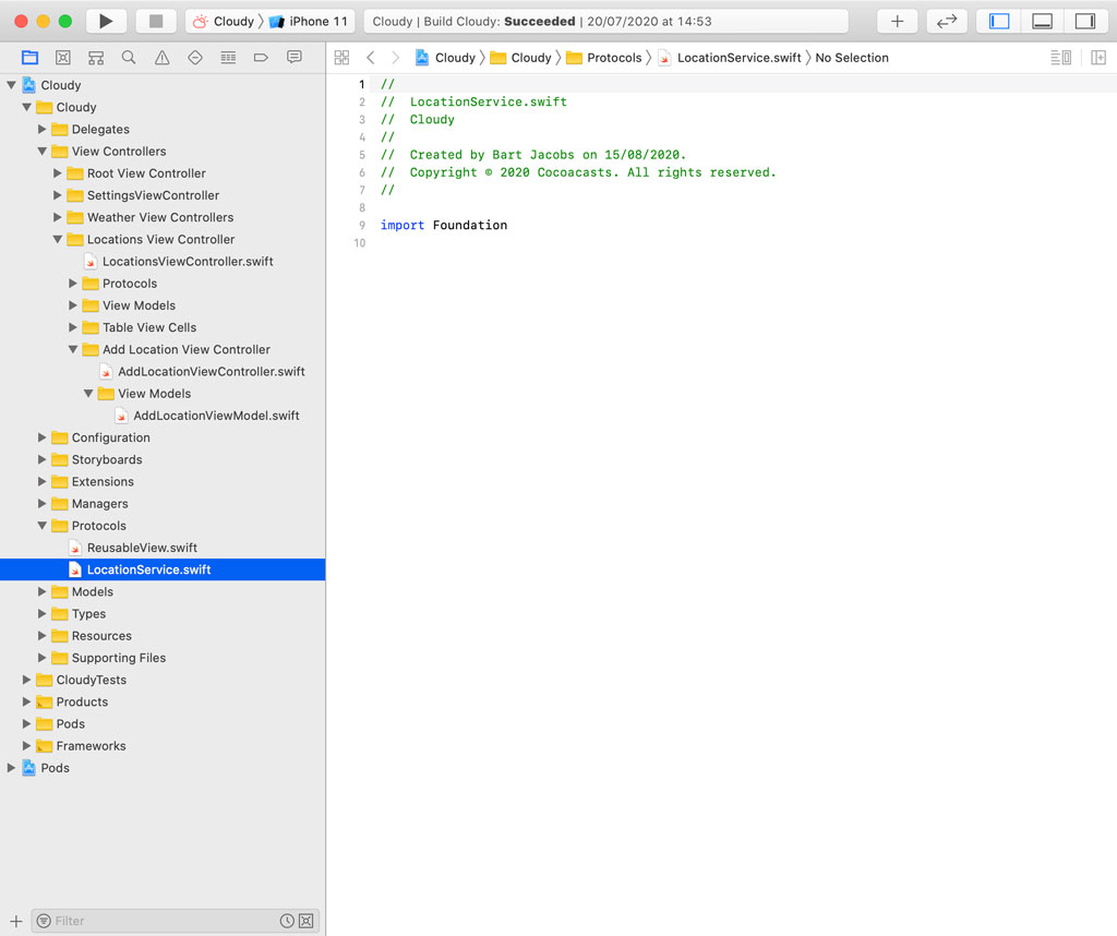 Creating the Location Service