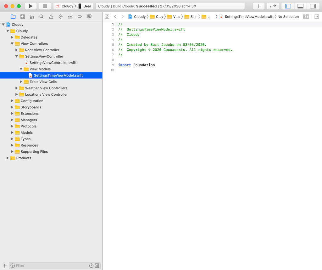 Creating a View Model