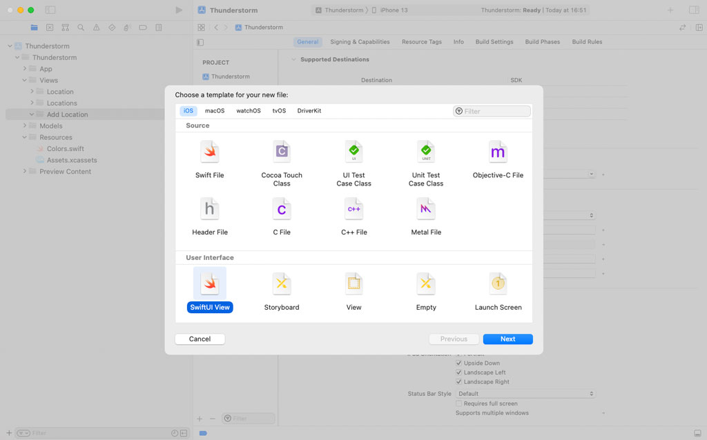 Creating a SwiftUI View