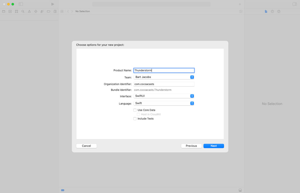 Creating the Project in Xcode
