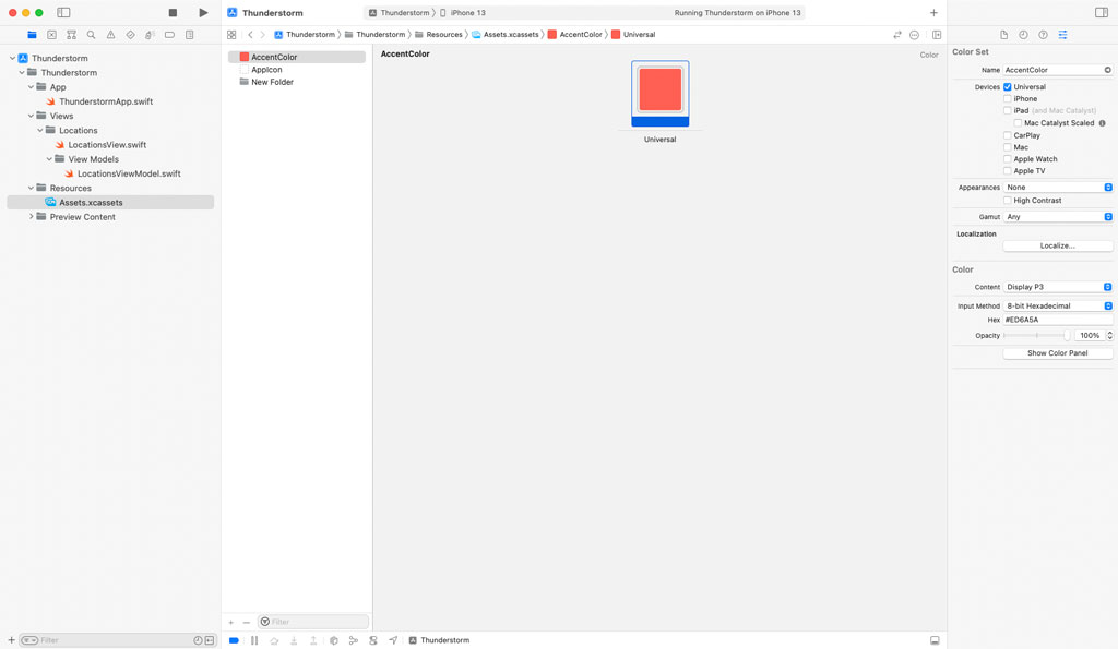 Defining an Accent Color