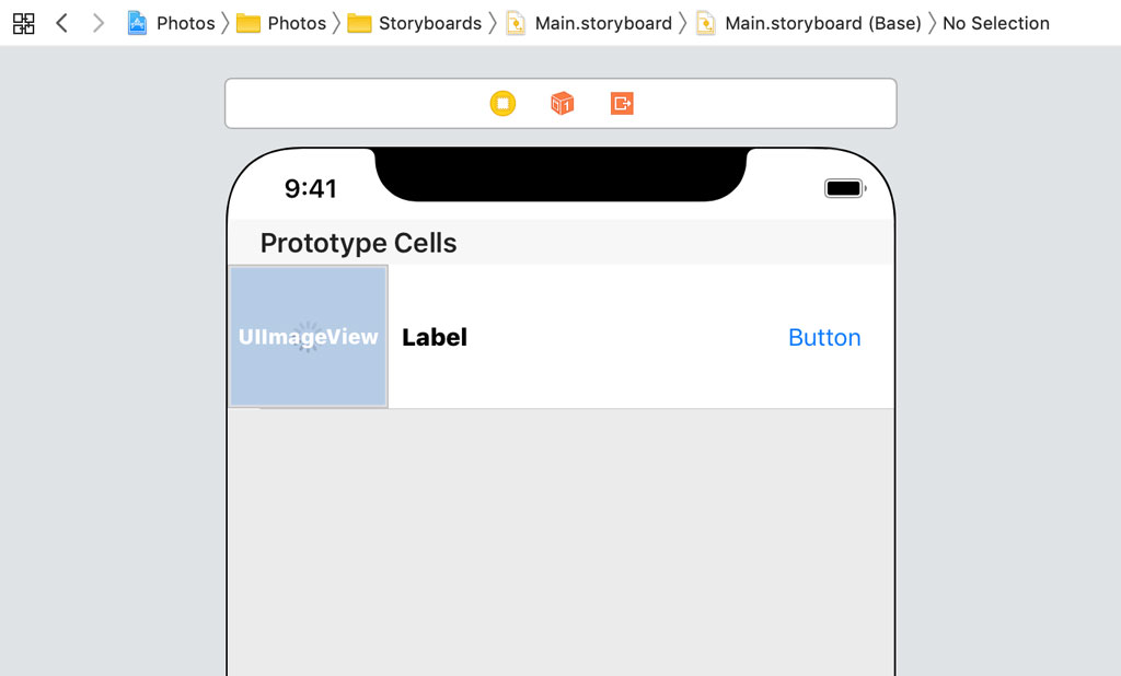 Photo Table View Cell