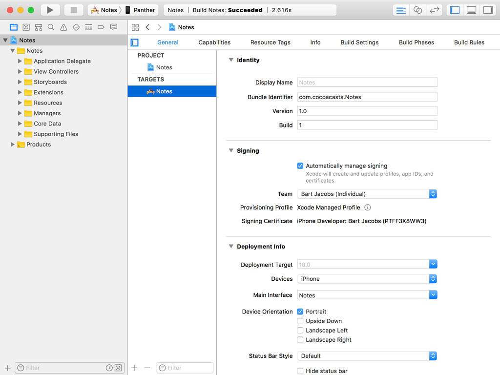 Adding a Unit Test Target