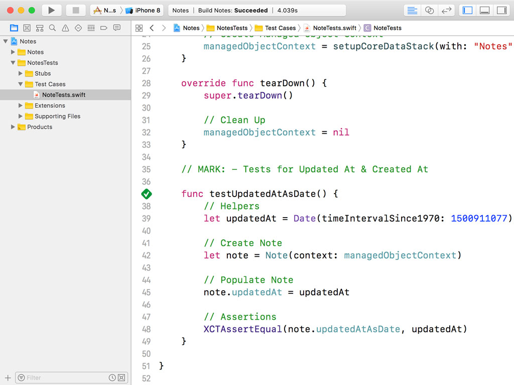 Writing the First Unit Test